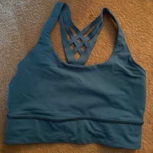 lululemon athletica Teal Strappy-Back Sports Bra